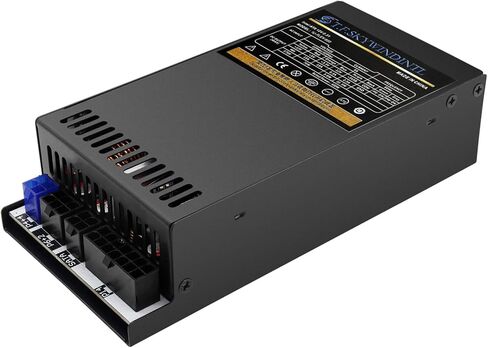 Flex ATX Power Supply 600W Mini ITX Small 1U Fully Modular PSU Active PFC 100-240V with 20+4Pin Mainboard Power 2xSATA Ports, 1xIDE Fan Power for Rack Mount Case Desktop PC Server POS AIO System in Kuwait