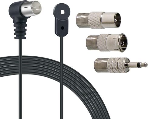 FM Antenna, Ancable Indoor F-Type Male 75 Ohm Radio Coax Wire Antenna for Yamaha Onkyo etc Table Top Home Stereo Receiver Radio Receiver Antenna in Kuwait