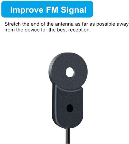 FM Antenna, Ancable Indoor F-Type Male 75 Ohm Radio Coax Wire Antenna for Yamaha Onkyo etc Table Top Home Stereo Receiver Radio Receiver Antenna in Kuwait