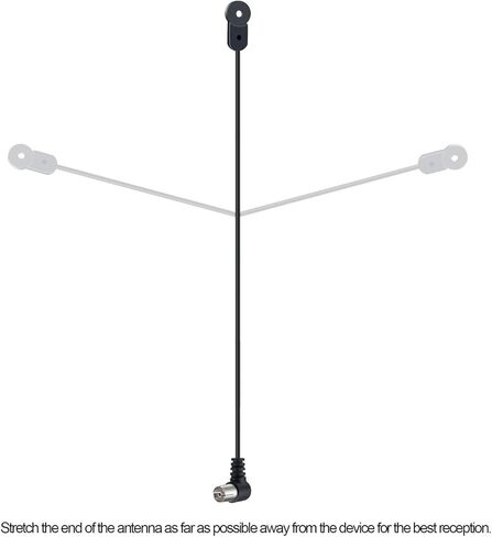 FM Antenna, Ancable Indoor F-Type Male 75 Ohm Radio Coax Wire Antenna for Yamaha Onkyo etc Table Top Home Stereo Receiver Radio Receiver Antenna in Kuwait