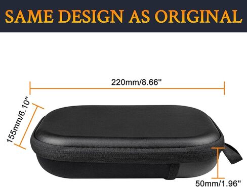 SOULWIT Headphone Carry Case for Bose QuietComfort QC35/QC35II/QC45/QC Ultra/QC Ultra(2nd Gen)/QC25/QC SE/Quiet Comfort, Hard EVA Replacement Case, Travel Storage Bag with Carabiner - Black in Kuwait