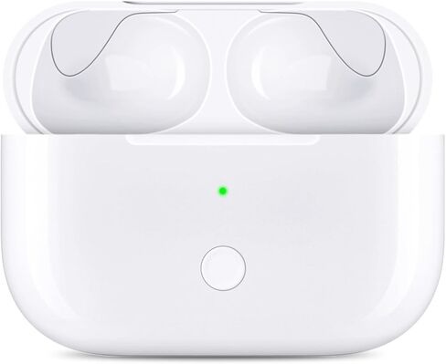 Wireless Charging Case Compatible with AirPods Pro: Replacement Charger Case with Bluetooth Pairing, Earbuds Not Included (White, AirPods Pro 1/2 Charging Case) in Kuwait
