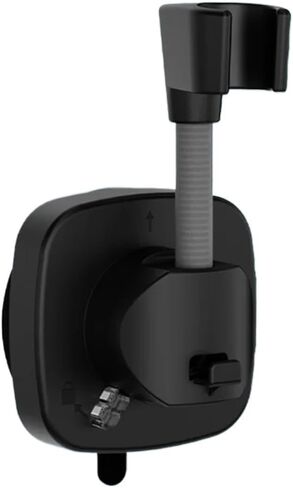 Handheld Shower Head Holder Suction Cup, No Drill Removable, Heavy-Duty with Hook, for RV/Hotel/Rental, Black in Kuwait