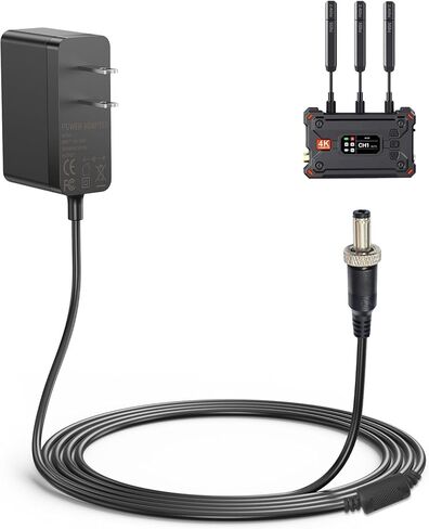 Lnauy 12V 2A Charger Compatible with Hollyland Wireless Video Transmitter Mars 400S Pyro 7 / S/Mars 400S Pro/II / 4K / M1 / M1 Enhanced/Cosmo C1 Replacement Power Supply Adapter Cord Cable in Kuwait