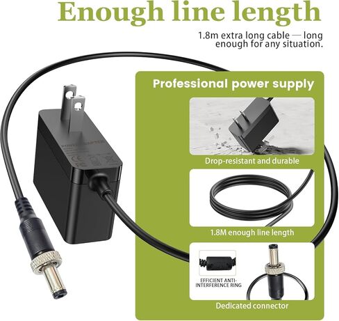 Lnauy 12V 2A Charger Compatible with Hollyland Wireless Video Transmitter Mars 400S Pyro 7 / S/Mars 400S Pro/II / 4K / M1 / M1 Enhanced/Cosmo C1 Replacement Power Supply Adapter Cord Cable in Kuwait