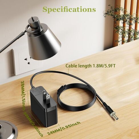 Lnauy 12V 2A Charger Compatible with Hollyland Wireless Video Transmitter Mars 400S Pyro 7 / S/Mars 400S Pro/II / 4K / M1 / M1 Enhanced/Cosmo C1 Replacement Power Supply Adapter Cord Cable in Kuwait