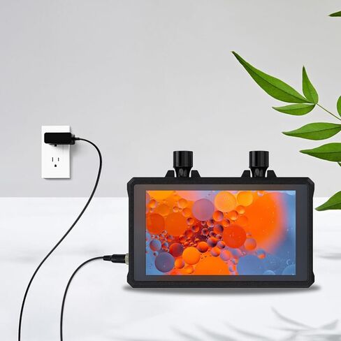 Lnauy 12V 2A Charger Compatible with Hollyland Wireless Video Transmitter Mars 400S Pyro 7 / S/Mars 400S Pro/II / 4K / M1 / M1 Enhanced/Cosmo C1 Replacement Power Supply Adapter Cord Cable in Kuwait