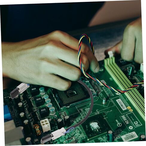 كابل تخزين البيانات TEHAUX Mini SAS Sff إلى Sff عالي السرعة مع خط نقل حلقات الإصدار متوافق مع Sata للخوادم وبطاقات التحكم in Kuwait