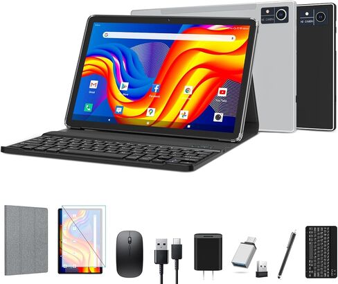 تابلت بشاشة كبيرة 12 بوصة، تابلت Android 15 16 جيجابايت رام 256 جيجابايت روم، شاشة 2K 2000x1200 Incell Widevine L1، أجهزة لوحية للألعاب مع Helio G99 ثماني النواة، 8000 مللي أمبير 18 وات أقراص شحن سريع، دعم الذكاء الاصطناعي، نظام تحديد المواقع العالمي in Kuwait
