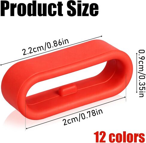 12 Pcs Band Keeper Holder Clips Silicone Fastener Rings for Magic Band+ & 2.0 & More, Multi-Color in Kuwait
