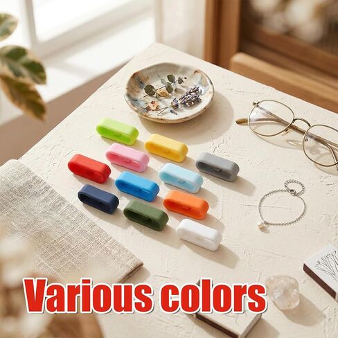 12 Pcs Band Keeper Holder Clips Silicone Fastener Rings for Magic Band+ & 2.0 & More, Multi-Color in Kuwait