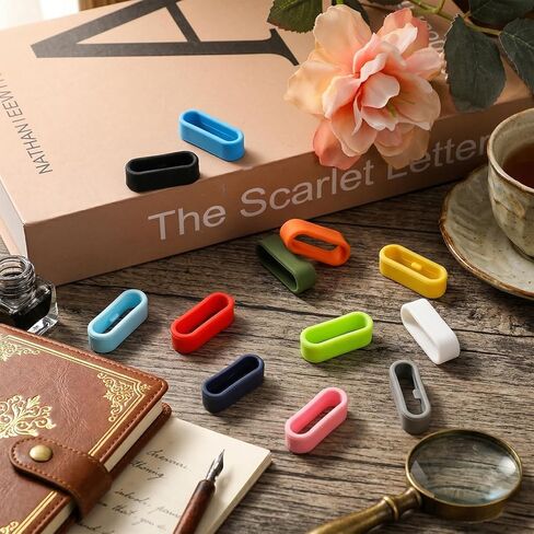 12 Pcs Band Keeper Holder Clips Silicone Fastener Rings for Magic Band+ & 2.0 & More, Multi-Color in Kuwait