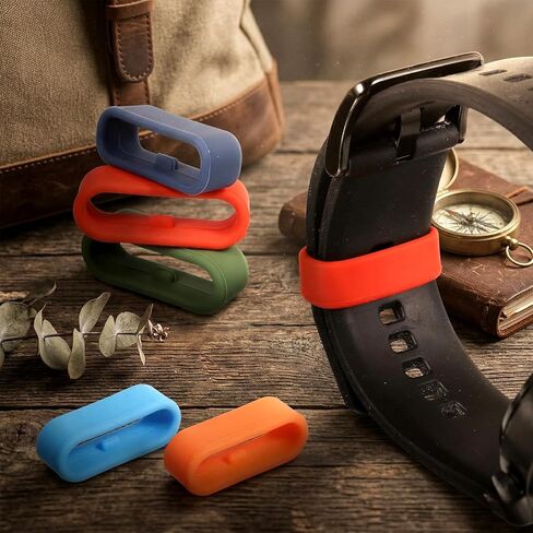 12 Pcs Band Keeper Holder Clips Silicone Fastener Rings for Magic Band+ & 2.0 & More, Multi-Color in Kuwait