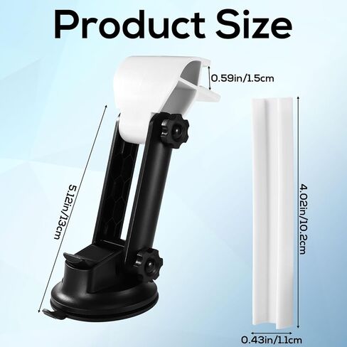 Car Dashboard Mount for Starlink Mini, Dash Holder for Starlink Mini Angle-Adjustable Suction Cup Mount Kit Vehicle Windshield Accessories to Keep Antenna Dish Stable While Driving(Black) in Kuwait