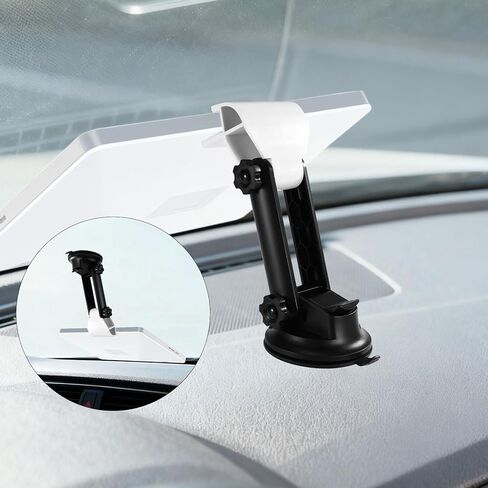Car Dashboard Mount for Starlink Mini, Dash Holder for Starlink Mini Angle-Adjustable Suction Cup Mount Kit Vehicle Windshield Accessories to Keep Antenna Dish Stable While Driving(Black) in Kuwait