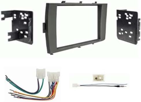 Double DIN Car Stereo Radio Install Kit Package Compatible with for Toyota Prius C 2015, 2016, and 2017 Without Factory Amplifier in Kuwait