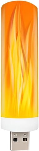 USB LED ضوء الجو لهب وامض أضواء الشموع كتاب مصباح لبنك الطاقة التخييم الإضاءة ولاعة السجائر تأثير الضوء (8 قطعة) in Kuwait