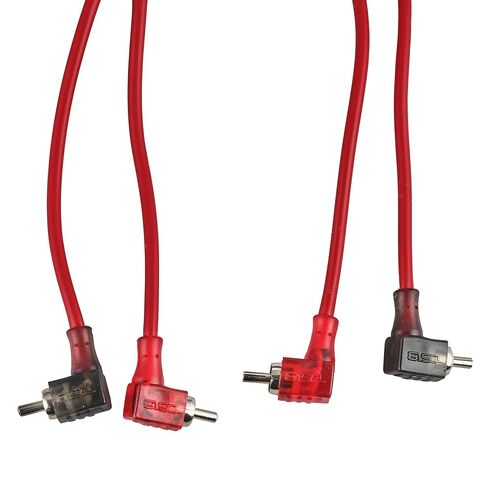 DS18 R20.L 100% نحاس خالٍ من الأكسجين OFC Ultra Flex 2-Channel RCA مع نهايات 90 درجة - كابل صوت مزدوج ملتوي لتقليل الضوضاء لمكبرات الصوت ومكبرات الصوت ومكبرات الصوت - 20 قدمًا in Kuwait