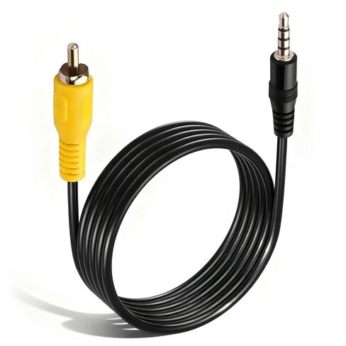 CERRXIAN 3.5 ملم إلى كابل RCA 3.5 ملم 1/8 بوصة ذكر إلى RCA ذكر محول كابل فيديو للسيارة DVR، كاميرات المراقبة، كاميرات داش - 4.92 قدم in Kuwait