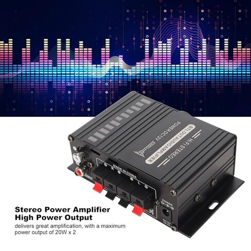 Karaoke Home Audio Amplifier 500W, 6 Channel Stereo Receiver with BT, USB, SD, FM, 2 MIC in Echo and Headphone Jack, for Karaoke, Home Theater in Kuwait