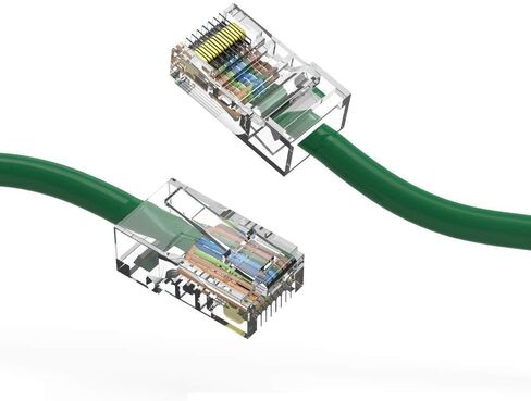 كابل شبكة إيثرنت Cat5E UTP بطول 1.5 قدم بدون تشغيل، أخضر، حزمة واحدة in Kuwait