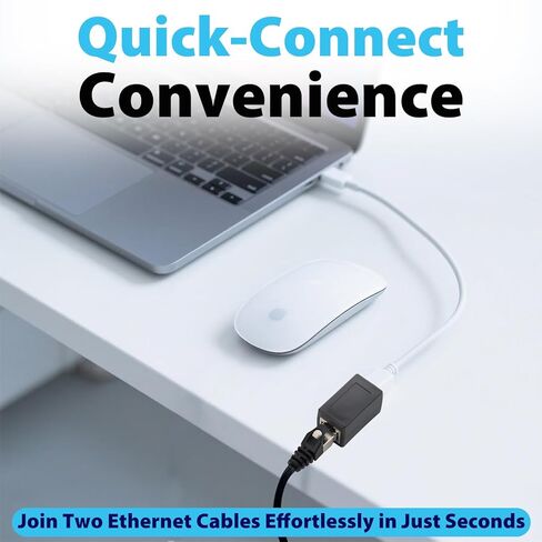 رجال الإنترنت! كابل Cat8 Ethernet بطول 6 أقدام + 3 حزم RJ45، كابل LAN عالي السرعة 40 جيجابت في الثانية مع موصلات RJ45 محمية وموسعات جيجابت إيثرنت، مضفر مسطح، التوصيل والتشغيل، متوافق مع Cat7/Cat in Kuwait