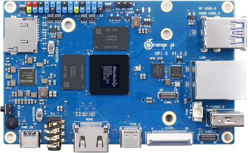 Orange Pi 5 8G Rockchip RK3588S 8 Core 64 Bit Single Board Computer, 2.4GHz Frequency Open Source Development Board Mini PC Desktop Run Orange Pi OS, Android12, Debian11 in Kuwait