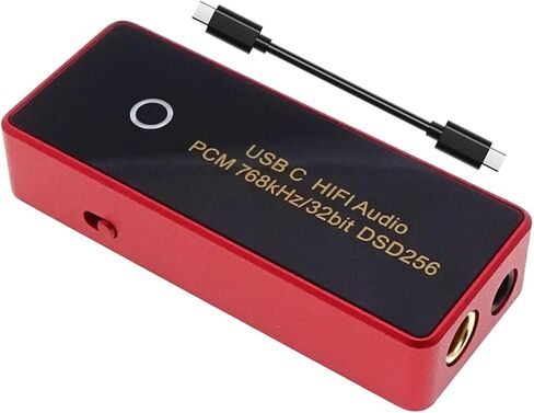 محول صندوق فك تشفير HiFi احترافي من النوع C طاقة مزدوجة منخفضة الضوضاء وتوافق سماعات الرأس 16-600Ohm بطاقة صوت HiFi in Kuwait