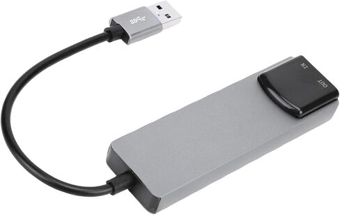 بطاقة الصوت المحيطي Pomya 7.1 USB، بطاقة صوت USB خارجية مع مخرج صوت رقمي SPDIF، غلاف من سبائك الألومنيوم، مقابس 3.5 مم لموسيقى ألعاب الكمبيوتر المحمول in Kuwait
