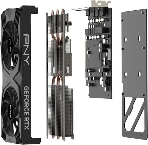 PNY GeForce RTX™ 4060 Ti 16GB Verto™ Dual Fan Graphics Card DLSS 3 (128-bit, PCIe 4.0, GDDR6, HDMI/DisplayPort, Supports 4k, 2 Slot) (Renewed) in Kuwait