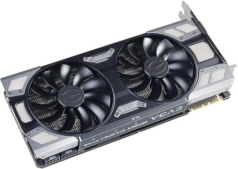 EVGA GeForce GTX 1070 Ti FTW2 GAMING، 8 جيجابايت GDDR5، تقنية iCX - 9 أجهزة استشعار حرارية وRGB LED G/P/M، مروحة غير متزامنة، بطاقة رسومات تدفق الهواء المحسنة 08G-P4-6775-KR (متجددة) in Kuwait