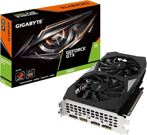 Gigabyte GeForce GTX 1660 OC 6G Graphics Card, 2X Windforce Fans, 6GB 192-bit GDDR5, Gv-N1660OC-6GD Video Card (Renewed) in Kuwait