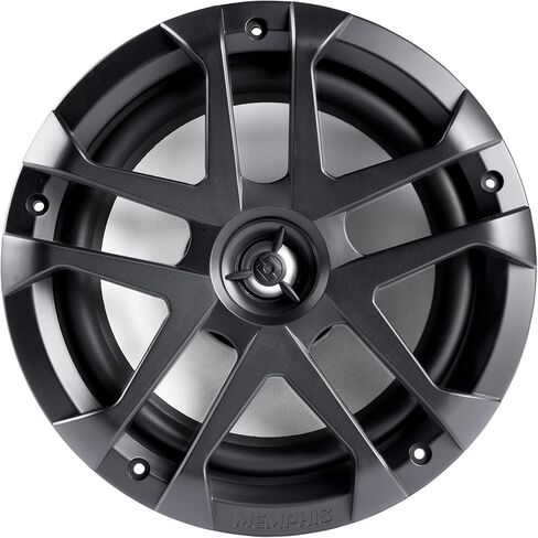 سماعات Memphis البحرية المحورية LED مقاس 8 بوصات - زوجان (4 وحدات) - حزمة مجمعة من OEM MXA80L مع شبكات رمادية معدنية in Kuwait