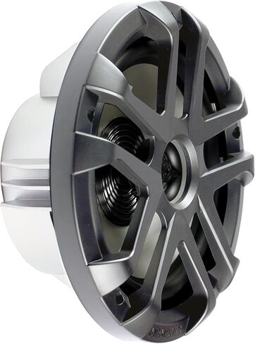 سماعات Memphis البحرية المحورية LED مقاس 8 بوصات - زوجان (4 وحدات) - حزمة مجمعة من OEM MXA80L مع شبكات رمادية معدنية in Kuwait