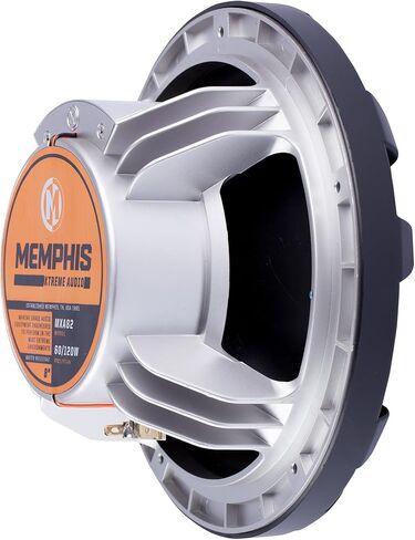 سماعات Memphis البحرية المحورية LED مقاس 8 بوصات - زوجان (4 وحدات) - حزمة مجمعة من OEM MXA80L مع شبكات رمادية معدنية in Kuwait