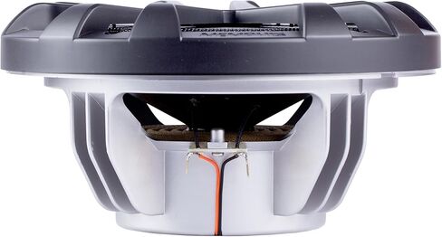 سماعات Memphis البحرية المحورية LED مقاس 8 بوصات - زوجان (4 وحدات) - حزمة مجمعة من OEM MXA80L مع شبكات رمادية معدنية in Kuwait