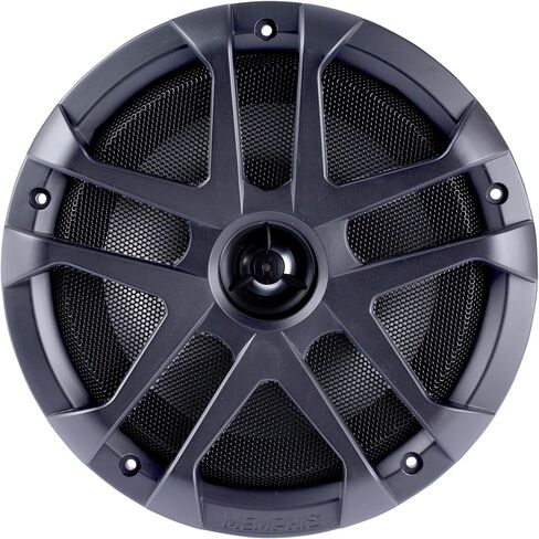 سماعات Memphis البحرية المحورية LED مقاس 8 بوصات - زوجان (4 وحدات) - حزمة مجمعة من OEM MXA80L مع شبكات رمادية معدنية in Kuwait