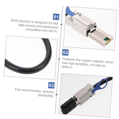 كابل Uonlytech Mini Mini SAS لنقل البيانات عالي السرعة لأنظمة تخزين الخادم، موصل Sff متوافق مع وحدات تحكم Raid in Kuwait