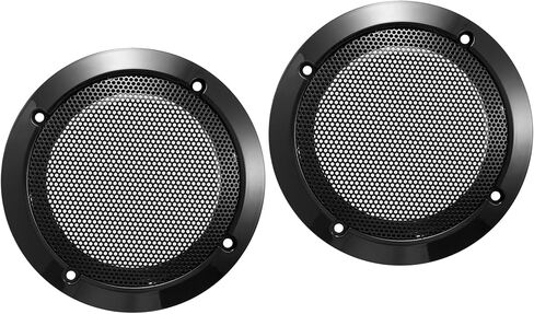 2pcs 3.5 Inch Car Metal Audio Speaker Grill Cover Mesh Woofer Horn Guard Decorative Circle Grille Protector Black Auto Replacement Parts in Kuwait
