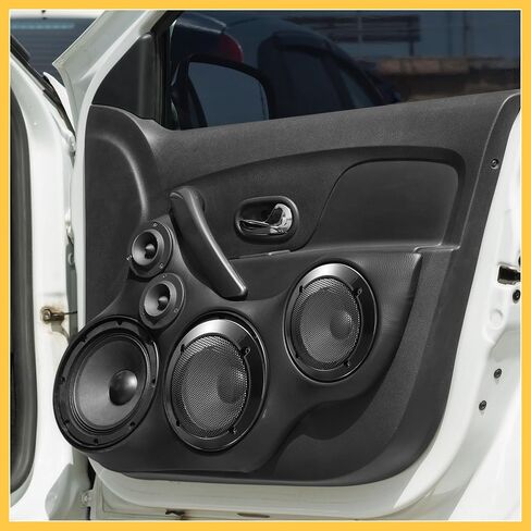 2pcs 3.5 Inch Car Metal Audio Speaker Grill Cover Mesh Woofer Horn Guard Decorative Circle Grille Protector Black Auto Replacement Parts in Kuwait