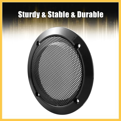 2pcs 3.5 Inch Car Metal Audio Speaker Grill Cover Mesh Woofer Horn Guard Decorative Circle Grille Protector Black Auto Replacement Parts in Kuwait