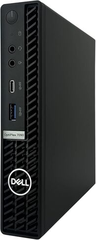 كمبيوتر مكتبي Dell OptiPlex 7090 MFF Micro Form Factor - الجيل العاشر Intel Core i7-10700T حتى 4.50 جيجاهرتز، وحدة المعالجة المركزية 32 جيجابايت، 1 تيرابايت PCIe SSD، Wi-Fi 6، Bluetooth 5.1، Win 11 Pro (متجدد) in Kuwait