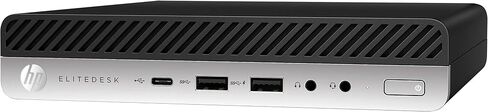 كمبيوتر HP EliteDesk 800 G4 المكتبي الصغير i5 8500 3.0 جيجا هرتز، ذاكرة الوصول العشوائي DDR4 سعة 16 جيجابايت، 1 تيرابايت NVMe M.2 SSD، USB من النوع C، Windows 11 Pro (متجدد) in Kuwait