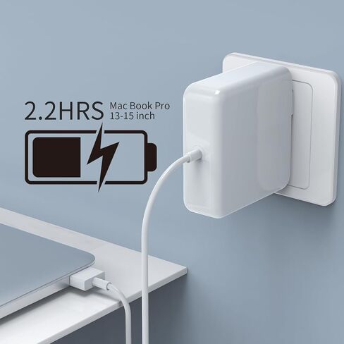 MacBook Pro Charger - 85W Replacement AC 85W T-Type Interface Power Adapter Mag 2. Laptop Charger, Compatible with MacBook Pro and MacBook Pro 13-inch - 15-inch (2012-2017 Models) in Kuwait