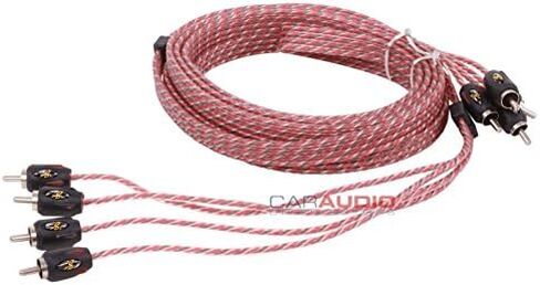 ستينغر SI4412 12 - قدم من كابلات ربط RCA ذات 4 قنوات 4000 من سلسلة RCA، أسود in Kuwait