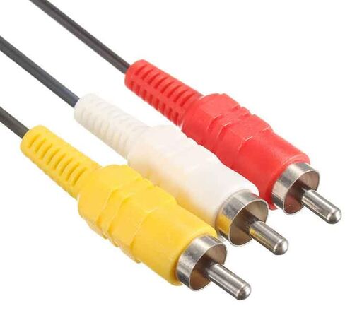 كابل RCA إلى مركب - كابل محول RCA AV إلى مركب متوافق مع وحدات تحكم Xbox الأصلية الكلاسيكية - كابل الصوت والفيديو لألعاب التلفزيون 1.8 متر in Kuwait