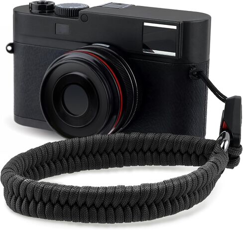 حزام معصم الكاميرا، حزام يد عالمي مع 4 موصلات مرساة سريعة التحرير، حبل معصم مجدول لكاميرات DSLR والكاميرا بدون مرآة، حبل باراكورد بطول قابل للتعديل وحلقة على شكل حرف D من الألومنيوم in Kuwait