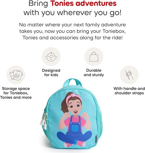 حقيبة حمل Tonies Ms. Rachel - تحمل Toniebox 1 أو Toniebox 2، وسماعات الرأس، وكابل الشحن، والتماثيل in Kuwait