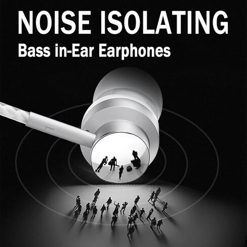 USB C Headphones for iPhone 17 16 Pro Max 16e 16 Plus 16Pro 15 Pro Max 15 Plus 15Pro, Wired USBC Earbuds for iPhone Earphones Type C Ear Buds with Mic Volume Control HiFi Stereo Noise Cancelling-2Pack in Kuwait