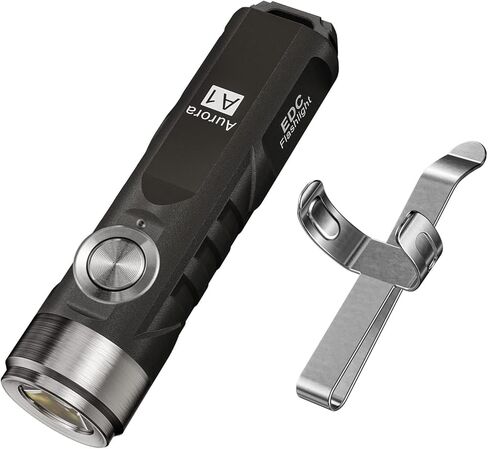RovyVon A1 Gen 4 مصباح يدوي EDC قابل لإعادة الشحن 650 لومن فائق السطوع في الهواء الطلق سلسلة مفاتيح صغيرة للحمل اليومي والتخييم وعيد الشكر وهدية عيد الميلاد (أسود) in Kuwait